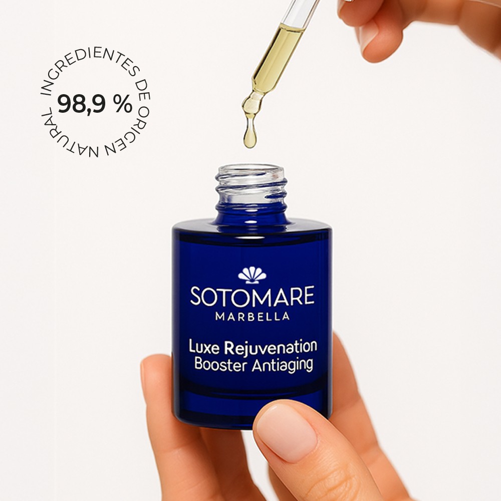 Sérum facial Booster Antiaging de Sotomare con ingredientes de origen natural y rápida absorción